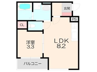 エムグレース豊中の物件間取画像